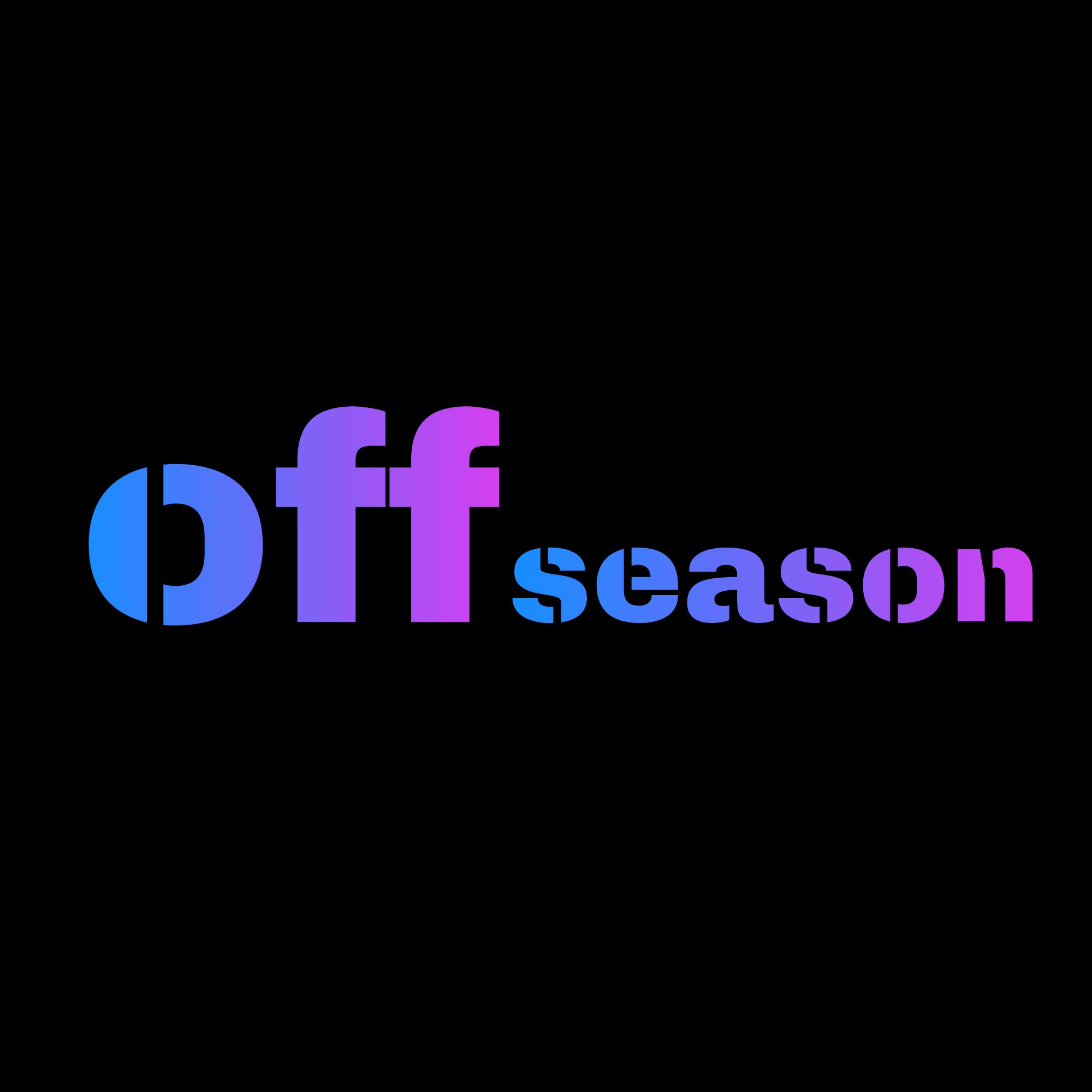 Horizontal gradient wordmark transparent background